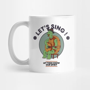 Turtle with Guitar Mug